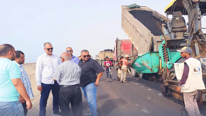 ​صندوق الطرق يتفقد أعمال صيانة الخط البحري